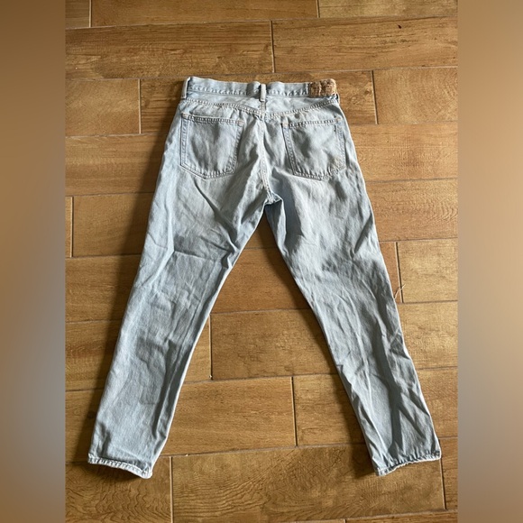 Polo Ralph Lauren Light Blue high rise straight leg distressed Jeans 28 - Picture 11 of 13